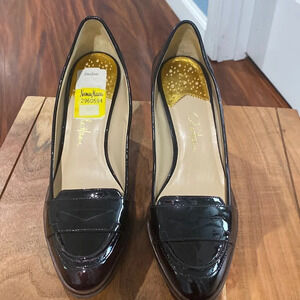 Cole Haan Womens NikeAir Sole Black Size 8 Patent Leather Pumps High Heels